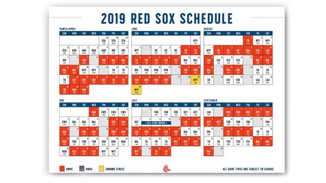 nesn downloadable red sox schedule